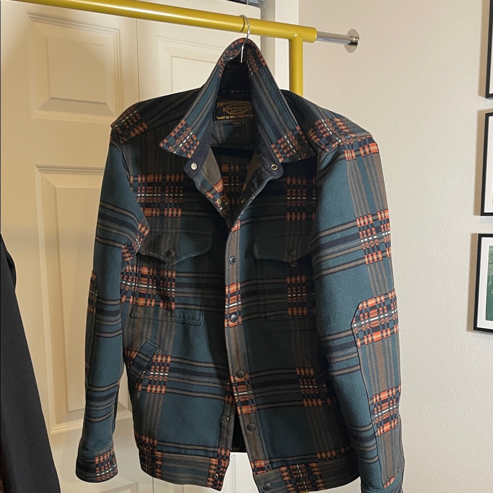 Filson Men's Plaid Shirt Jacket - Blue and Brown